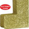 Beistle 3-D Number 60 Centerpiece, 8″ x 8″ x 1″- Gold Glittered Foam 60th Birthday Party Decoration, Milestone & Anniversary(Number 1)