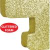Beistle 3-D Number 60 Centerpiece, 8″ x 8″ x 1″- Gold Glittered Foam 60th Birthday Party Decoration, Milestone & Anniversary(Number 4)