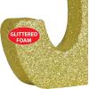 Beistle 3-D Number 60 Centerpiece, 8″ x 8″ x 1″- Gold Glittered Foam 60th Birthday Party Decoration, Milestone & Anniversary(Number 5)