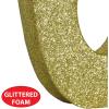 Beistle 3-D Number 60 Centerpiece, 8″ x 8″ x 1″- Gold Glittered Foam 60th Birthday Party Decoration, Milestone & Anniversary(Number 6)