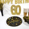 Beistle 3-D Number 60 Centerpiece, 8″ x 8″ x 1″- Gold Glittered Foam 60th Birthday Party Decoration, Milestone & Anniversary(Number 60)