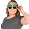 Beistle 3-Piece Glittered Weed Glasses in Green, Novelty Marijuana Themed Party Accessories, 420 Mary Jane Party Supplies, Funny Weed Party Favors