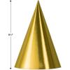 Beistle 48 Piece Foil Cardstock Paper Cone Party Hats For Children’s Birthday Parties