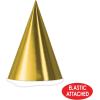 Beistle 48 Piece Foil Cardstock Paper Cone Party Hats For Children’s Birthday Parties