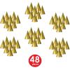 Beistle 48 Piece Foil Cardstock Paper Cone Party Hats For Children’s Birthday Parties