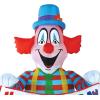 Beistle 5 FT 10 in Light-Up Jumbo Inflatable Clown Happy Birthday Party Decoration with LED Lights Blow Up Yard Decor, Indoor/Outdoor Use
