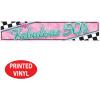 Beistle 5′ Wide 1950’s Theme Plastic The Fabulous 50’s Banner With Grommets For Hanging, Sock Hop Party Decorations, Indoor/Outdoor Use