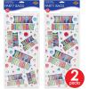 Beistle 50 Piece Happy Birthday Cellophane Treat Bags For Party Favors, Cookies, Candies, Includes Twist Ties