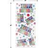 Beistle 50 Piece Happy Birthday Cellophane Treat Bags For Party Favors, Cookies, Candies, Includes Twist Ties