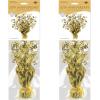 Beistle 54280-GD Gold 50 Gleam ‘N Burst Centerpiece, 15-Inch, Gold(2)