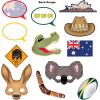 Beistle 54953, 24 Piece Australian Photo Fun Signs, 6.5″ to 11″, Multicolored