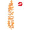 Beistle 6 Piece 40″ Polyester Orange Floral Hawaiian Leis, Tropical Flower Luau Party Accessories And Favors, Celebrating With You Since 1900