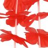 Beistle 6 Piece 40″ Red Floral Hawaiian Leis For Luau Party Supplies And Tropical Favors