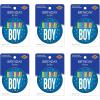 Beistle 6 Piece Birthday Boy Pinback Button Badge Pins for Party Favors Supplies, 2″, Blue/Multicolored