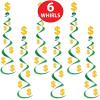 Beistle 6 Piece Dollar Sign Party Decorations, Hanging Spirals Whirls For Casino Theme Décor, Celebrating With You Since 1900