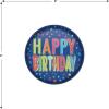 Beistle 6 Piece Happy Birthday Pinback Button Badge Pins For Party Favors Supplies, 2″(Multicolored)
