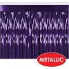 Beistle 6 Piece Red Metallic Plastic Fringe Drapes Banners For Parade Floats Tinsel Curtains Photo Booth Prop Backdrops Birthday Party Supplies Christmas Decorations, 15″ x 10′(Purple)
