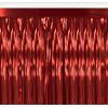 Beistle 6 Piece Red Metallic Plastic Fringe Drapes Banners For Parade Floats Tinsel Curtains Photo Booth Prop Backdrops Birthday Party Supplies Christmas Decorations, 15″ x 10′(Red)