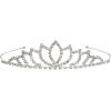 Beistle 60074 Royal Rhinestone Tiaras 2 Piece, OSFM, Silver