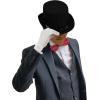 Beistle 60839-BK 6-Pack Satin Sleek Top Hat, Black