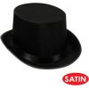 Beistle 60839-BK 6-Pack Satin Sleek Top Hat, Black