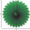 Beistle 6-Inch 6-Pack Tissue Fans, Mini, green (54137-G)(Green)