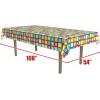Beistle 70s Disco Party Plastic Tablecloth, Groovy Multicolor Dance Floor Print Tablecover for Retro Theme Parties, Vintage Boogie Nights, Birthdays, and Funky Table Settings, 54″ x 108″(70’s – 2 Pack)