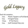 Beistle 88780NRBKG 1-Pack Decorative Legacy Party Assortments for 10 People, Gold