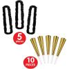 Beistle 88780NRBKG 1-Pack Decorative Legacy Party Assortments for 10 People, Gold