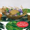 Beistle 96 Piece Nautical Beachcomber Palm Beach Straw Hats – Luau Party Supplies, Tropical Costumes