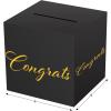 Beistle All-Purpose Card Box Party Accessory(Black w/Gold)