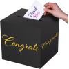 Beistle All-Purpose Card Box Party Accessory(Black w/Gold)
