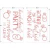 Beistle Bachelorette Auto-Clings – 9 Count Rose Gold Car Window Decorations for Bridal Parties, Diamond Ring and Phrase Designs with Tacky Adhesive, Wedding and Bachelorette Parade Décor, 3″–12¼”