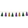 Beistle Beistle , 2 Piece Metallic Tassel Garlands, 9.75″ x 8′, 9.75″ x 8′, Green/Gold/Purple