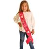 Beistle Big Sister Satin Sash, 27-Inch by 3-1/2-Inch, Cerise/White