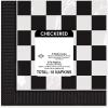 Beistle Black and White Check Lunch Napkins