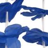 Beistle Blue Hawaiian Leis – 6-Pack Elastic Flower Garlands with Polyester Petals, Lightweight Tropical Necklaces for Luau Parties, Summer Pool Celebrations, and Beach-Themed Events, 40”