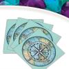 Beistle Bon Voyage Lunch Napkins 32 Piece World Traveler Party Supplies Going Away Retirement Decorations Tableware, 6.5″ x 6.5″, Blue/Green/Yellow/Black