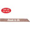 Beistle Bride to be Satin Sash, 33-Inch by 4-Inch(Bride To Be Glittered Sash)