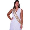 Beistle Bride to be Satin Sash, 33-Inch by 4-Inch(Bride To Be Glittered Sash)