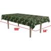 Beistle Camouflage Plastic Tablecover, Rectangular Camo Tablecloth for Military-Themed Birthdays, Camping Parties, Hunting Events, and Outdoor Celebration Decorations, 54” x 108”