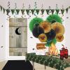 Beistle Camouflage Plastic Tablecover, Rectangular Camo Tablecloth for Military-Themed Birthdays, Camping Parties, Hunting Events, and Outdoor Celebration Decorations, 54” x 108”
