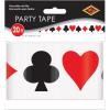 Beistle Casino Card Suit Party Tape, 3″ x 20′ -1 Pc, One Size, Red/Black/White(1 piece)