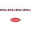 Beistle Casino Card Suit Party Tape, 3″ x 20′ -1 Pc, One Size, Red/Black/White(3 piece)