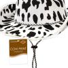 Beistle Cow Print Cowboy Hats – Adjustable Chin Strap, Halloween Costume Dress Up, Wild West Themed Parties, Animal Print Hat(Cow Print Cowboy – 2 Piece)