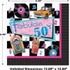 Beistle Fabulous 50’s Luncheon Napkins, 6.75″ x 6.75″, Multicolored, 16 Count (Pack of 1)