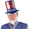 Beistle Glitz N’ Gleam Uncle Sam Top Hat, Independence Day, Memorial Day, Patriotic Stars & Stripes Novelty Photo Prop(Glitz ‘N Gleam Uncle Sam Top Hat (2-pack))
