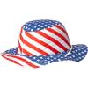 Beistle Glitz N’ Gleam Uncle Sam Top Hat, Independence Day, Memorial Day, Patriotic Stars & Stripes Novelty Photo Prop(Patriotic Flag Hat (1-pack))