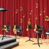 Beistle Gold Foil Musical Instruments Cutouts(Gold Foil Musical Notes Silhouettes)
