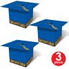 Beistle Grad Cap Favor Boxes, 31/4 by 31/4-Inch, Blue(Blue)